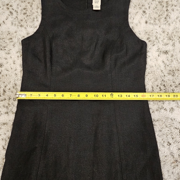 Gap SZ 6 100% Linen Black Career Sheath Dress With Matching Jacket Blazer - Picture 11 of 15